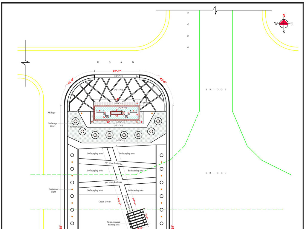 CAD 2D architectural layout for mechanical engineering services and mep engineering services