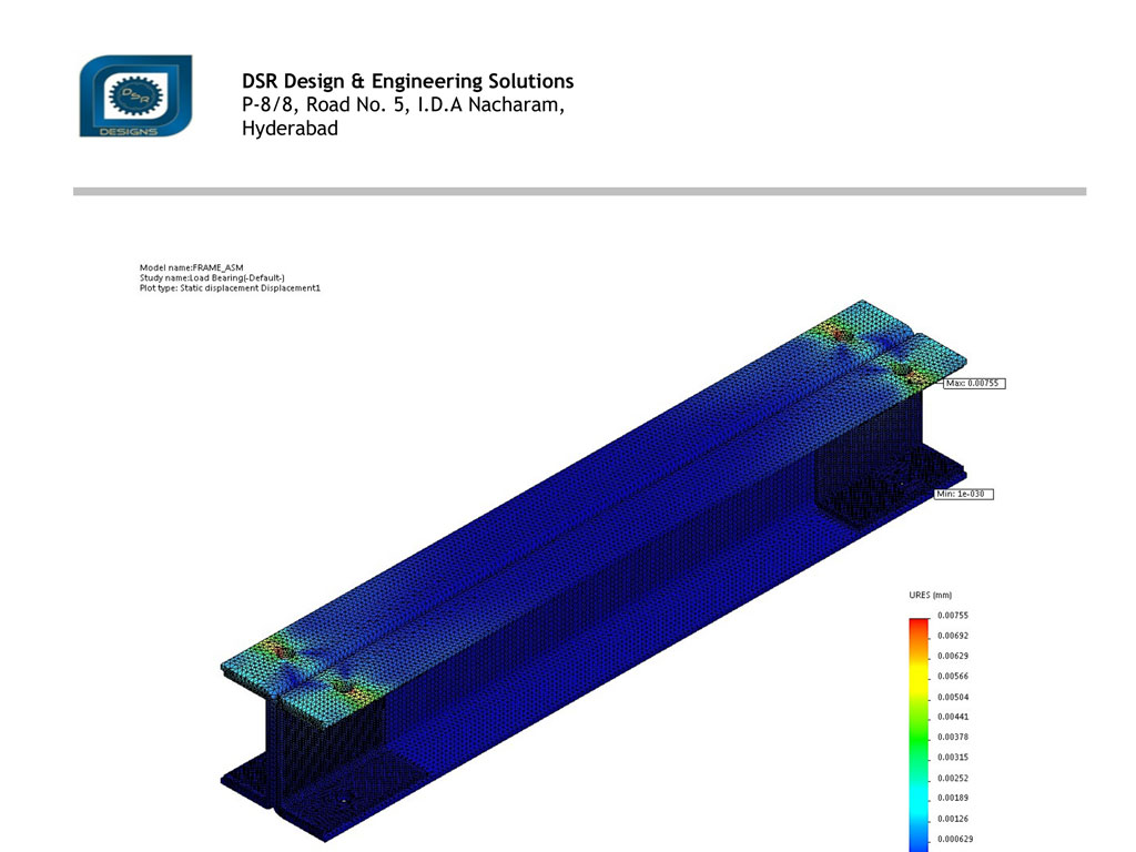 CAD analysis project for mechanical engineering services and cad design services